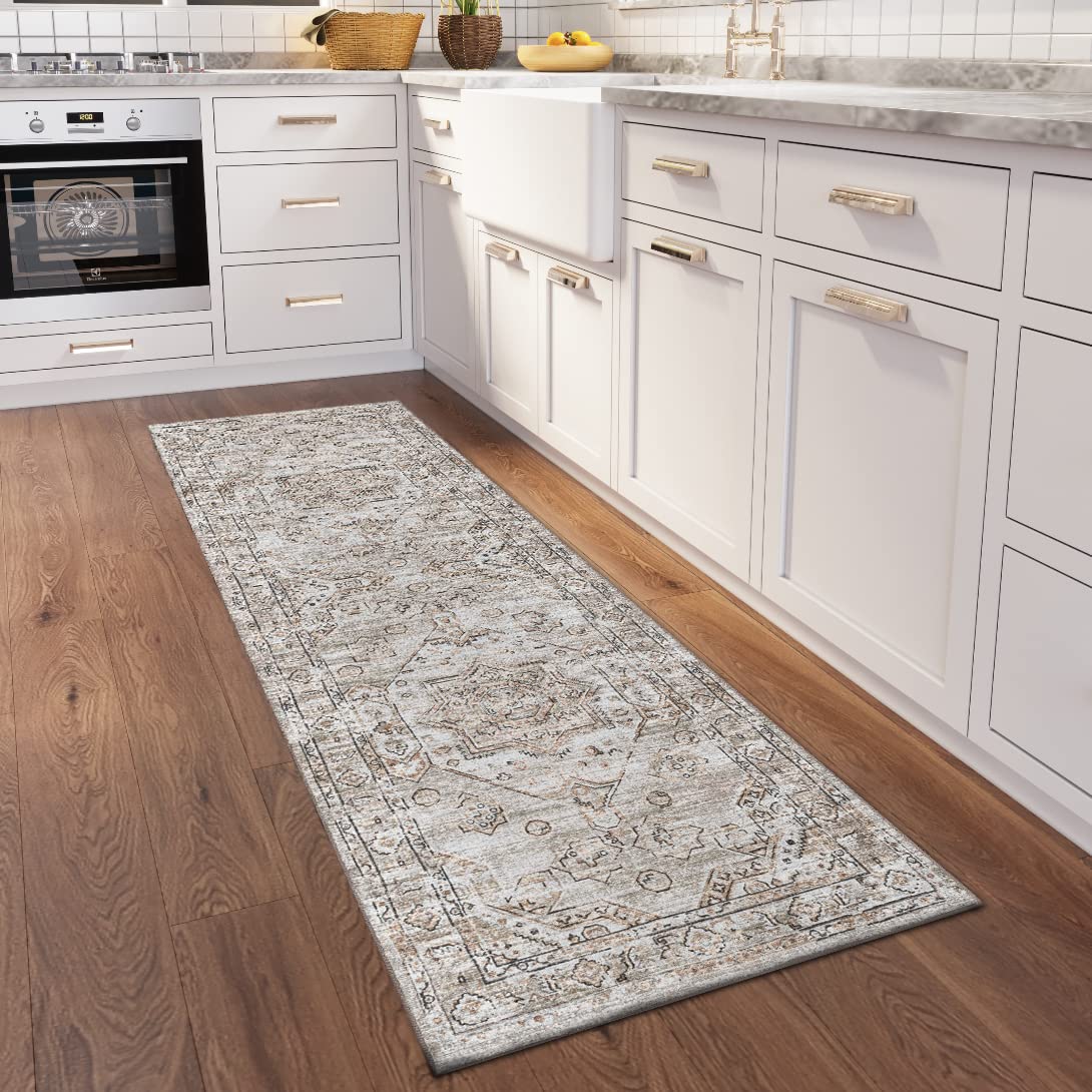 Dalyn Rugs Jericho Jc5 Tin 2'6&quot; X 8' Rectangle Soft Runner Rug, Easy Clean, Non Shedding, Bedroom, Entry, Living Room, Dining Room, Kitchen Rug