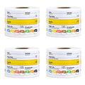 Restaurant Quality Shelf Life Food Rotation Labels, 2 ' X 3 ' Self-Adhesive Removable Freezer Labels, Perfect For Reusable Conta
