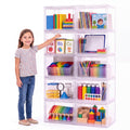 Acellegic 10shelf Classroom Storage Organizer, Clear Drawer Bins