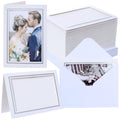Litpoetic Photo Frame Cards 4x6 with Envelopes,Blank Photo Card Holder and Envelopes,Paper Picture Frame Notecards for 4x6 Photo