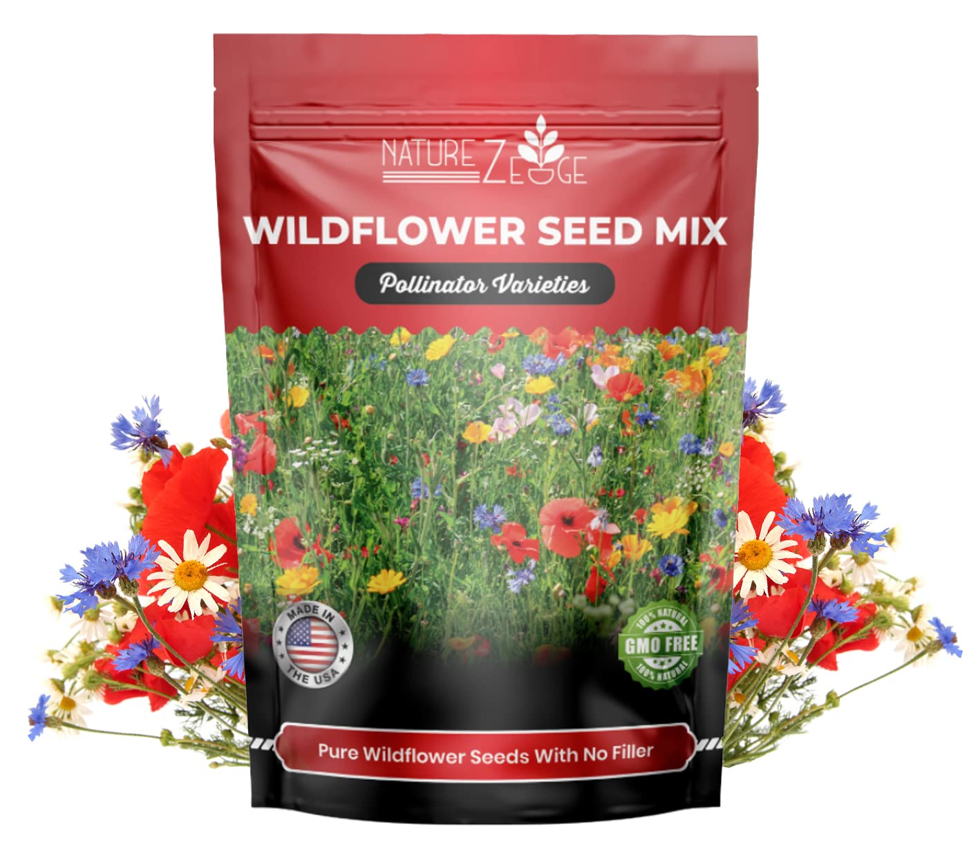 85,000 Wildflower Seeds, 35 Varietiey Wild Flowers Bulk Flower Seeds, Mix Of Annual And Perennial Bulk Packet Seeds For Planting