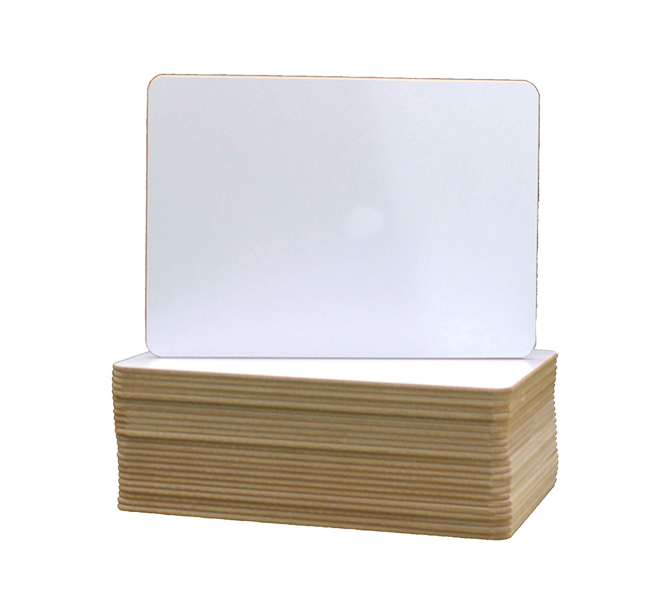Flipside Products 6 x 9 Two-Sided Dry Erase White Boards, Classroom Pack, Double Sided Lapboard for Class, Reusable for Group Pa