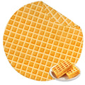 Bnuitland 90 Inches Waffle Funny Blanket,300 GSM Double Sided Giant Funny Realistic Food Blanket with Waffle Pouch, Novelty Funn