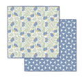 WerkShoppe Blue Coneflower Dish Cloth Set