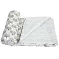Ajanta Handloom House 100% Cotton Reversible Single Dohar Grey | Comforter For Ac