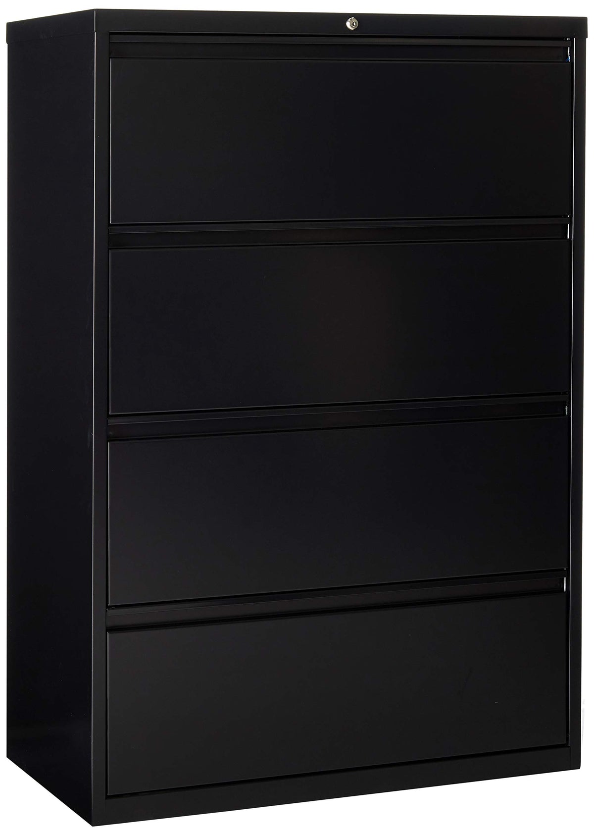 Lorell 4-Drawer Lateral File, 36 by 18-5/8 by 52-1/2-Inch, Black