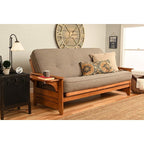 Kodiak Furniture Phoenix Futon Set, Full, Linen Stone