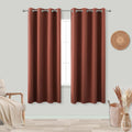 Blackout Curtains 63 Inches Long for Bedroom 2 Panels Set Grommet Room Darkening Boho Thermal Insulated Curtains for Window Insu