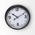 HomeRoots 16' Circle Blue Glass Analog Wall Clock