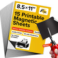 X-Bet Magnet Inkjet-Optimized Printable Magnetic Sheets - 8.5X11 Magnet Paper For Diy Stickers, Decorations, Labels - Easy To Pr