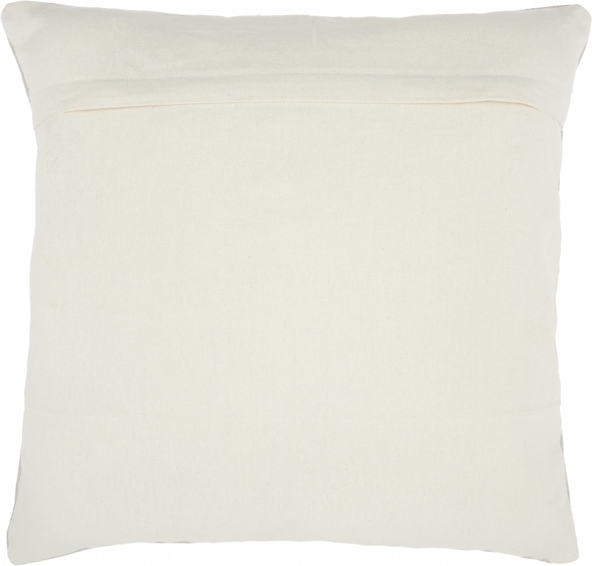 HomeRoots 100% Cotton Solid Sand Distressed Throw Pillow