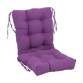 Blazing Needles 18 38-inch Twill Seat/Back Tufted Chair Cushion, 18 x 38, Grape