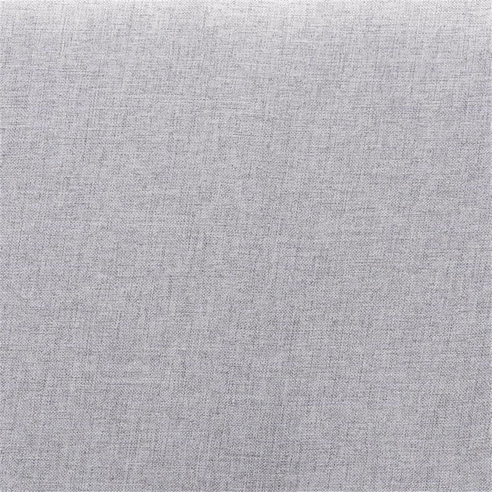 Baxton Studio Abner Modern and Contemporary Transitional Light Grey Fabric Upholstered and Walnut Brown Finished Wood King Size Headboard