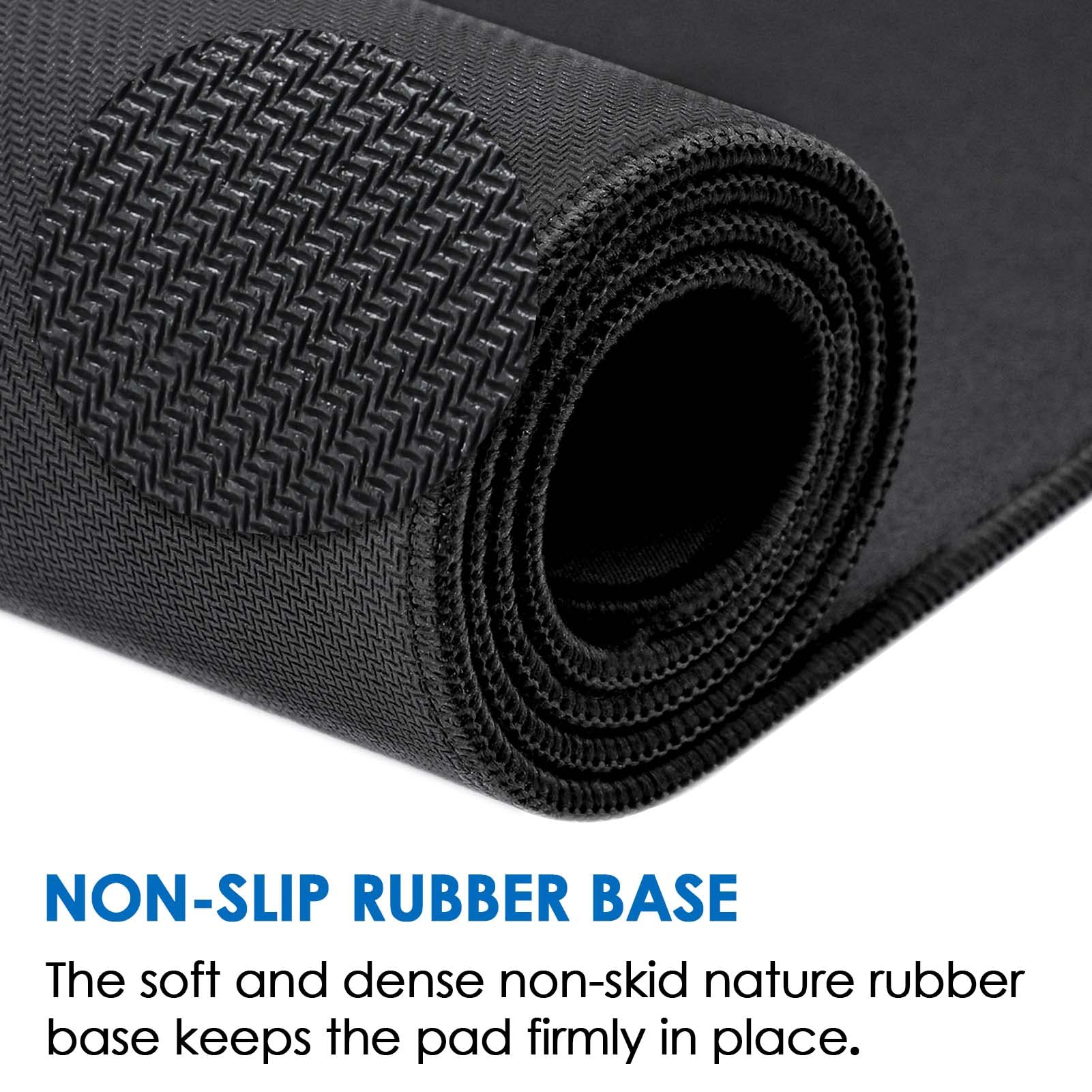 Ktrio Large Gaming Mouse Pad With Stitched Edges, Oversized Mousepad With Superior Micro-Weave Cloth, Non-Slip Base, Water Resis