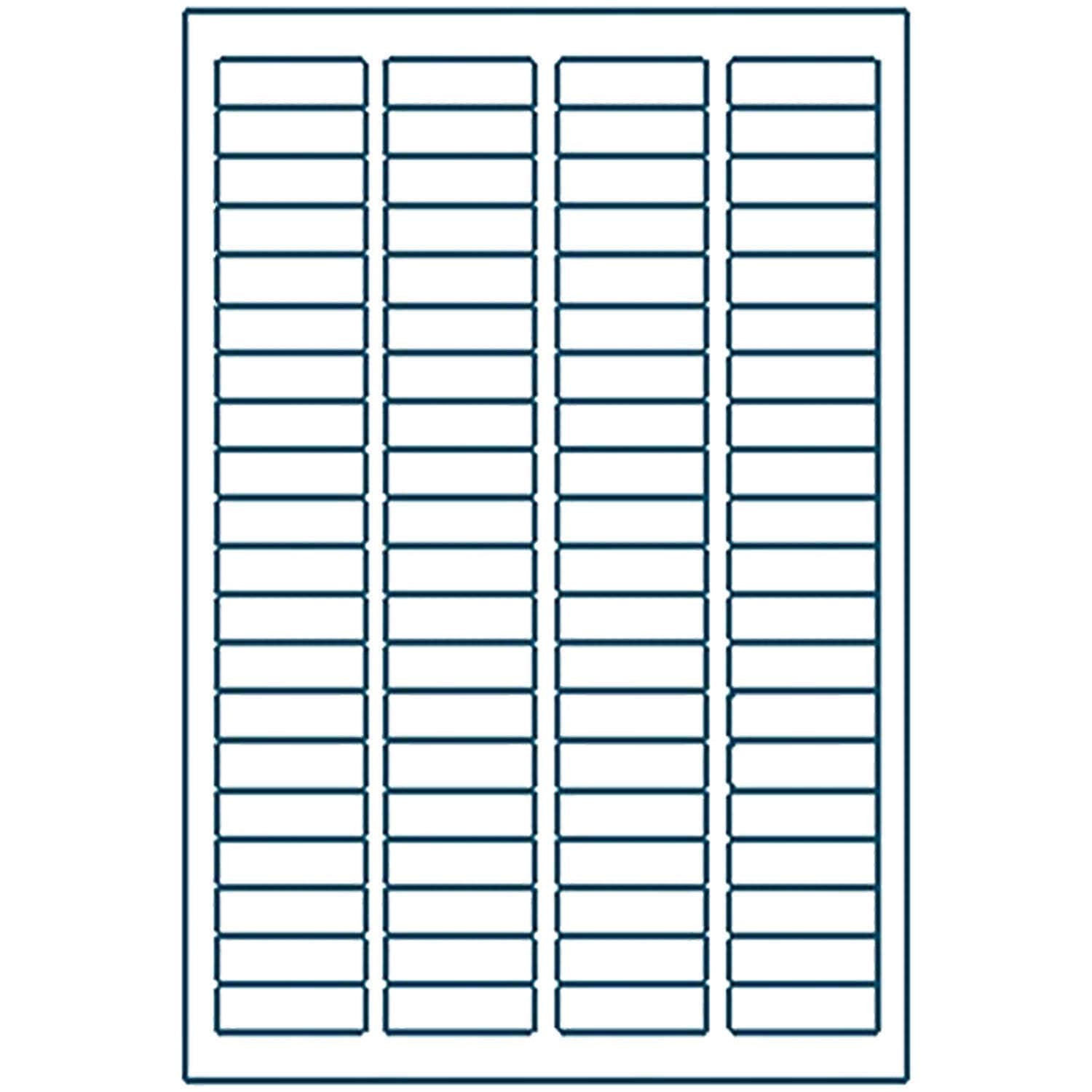 Shop4Mailers 80-Up White Permanent Self Adhesive Shipping Labels     X 1     Easy Peel Stickers For Laser & Inkjet Printers ~ 10