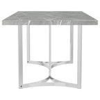 Coaster Home Furnishings Sterling 72-Inch Rectangular Dining Table Grey Faux Marble