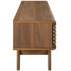 Modway Render Mid-Century Modern Low Profile 59 Inch Tv Stand In Walnut