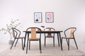 Set Of 1 Mid Century Veneer Chair- Walnut