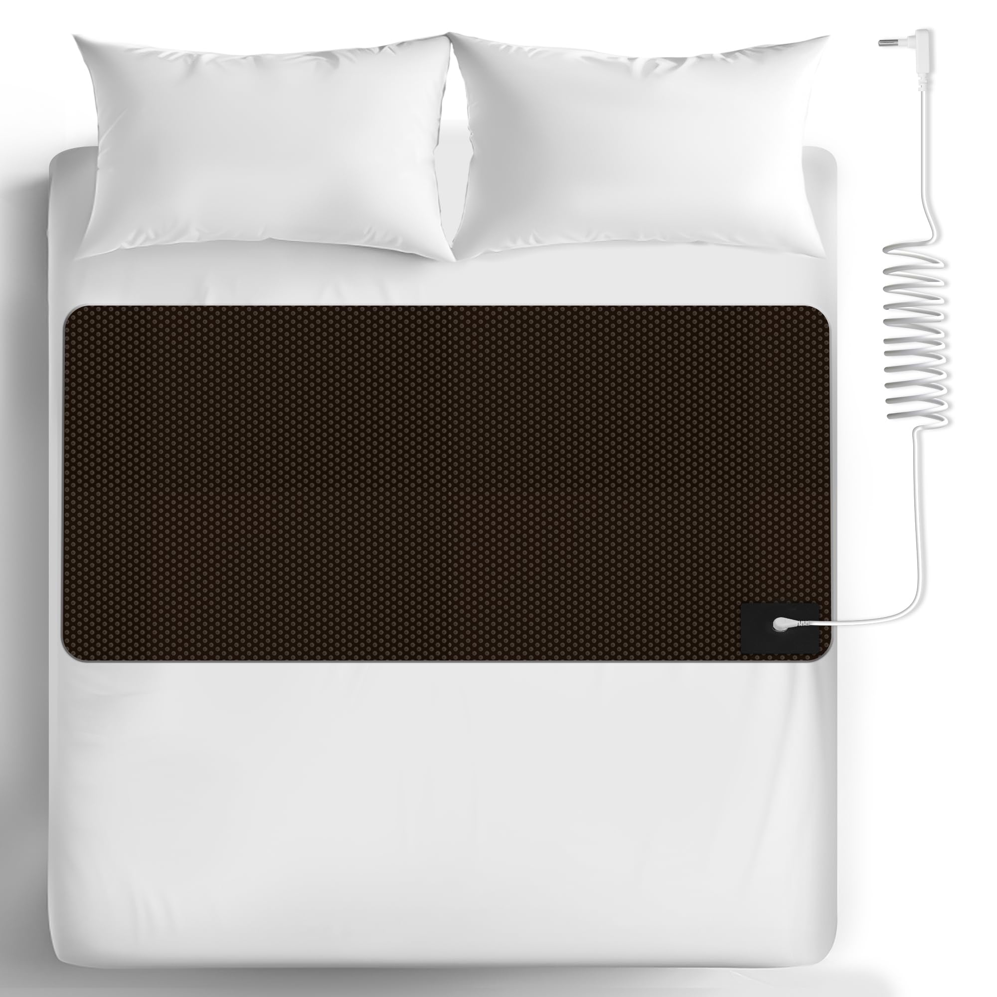 Grounding Mat For Bed, Grounding Pad For Sleep, Anti-Slip Pu Leather Grounding Mattress With Grounding Cord, 27'  60, Queen