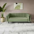 Godrej Interio Sofa Paramount 3 Seater Fabric Sofa For Living Room, 1Year Warranty, Solid Wood, Green
