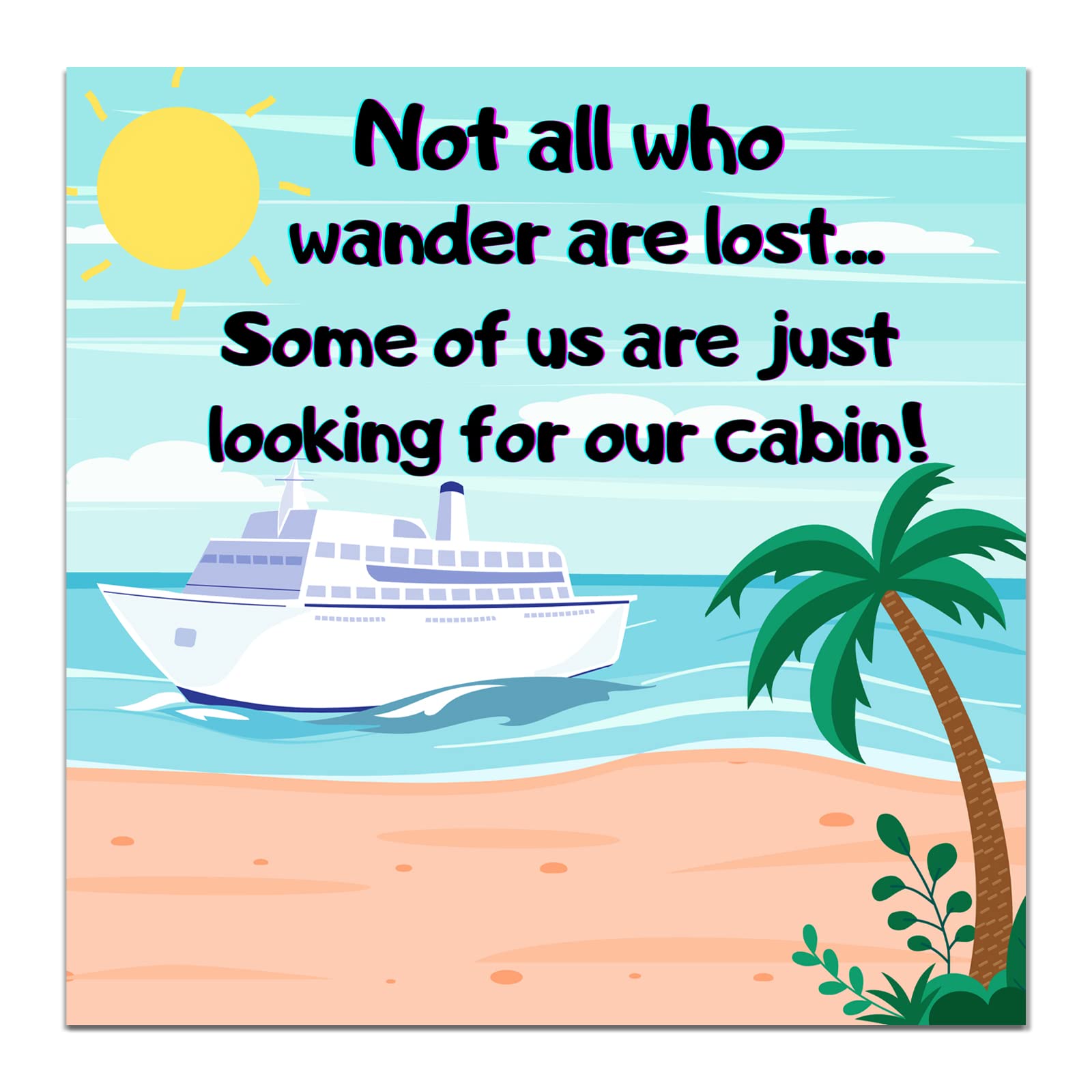 Cruise Door Decorations Looking for Cabin, Funny Magnetic Cruise Decorations for Cabin Door or Stateroom