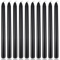 10 Inch Black Taper Candles, 10 Pack Unscented Unscented Candlesticks for Halloween Seasonal Celebration Memorial and Daily Home