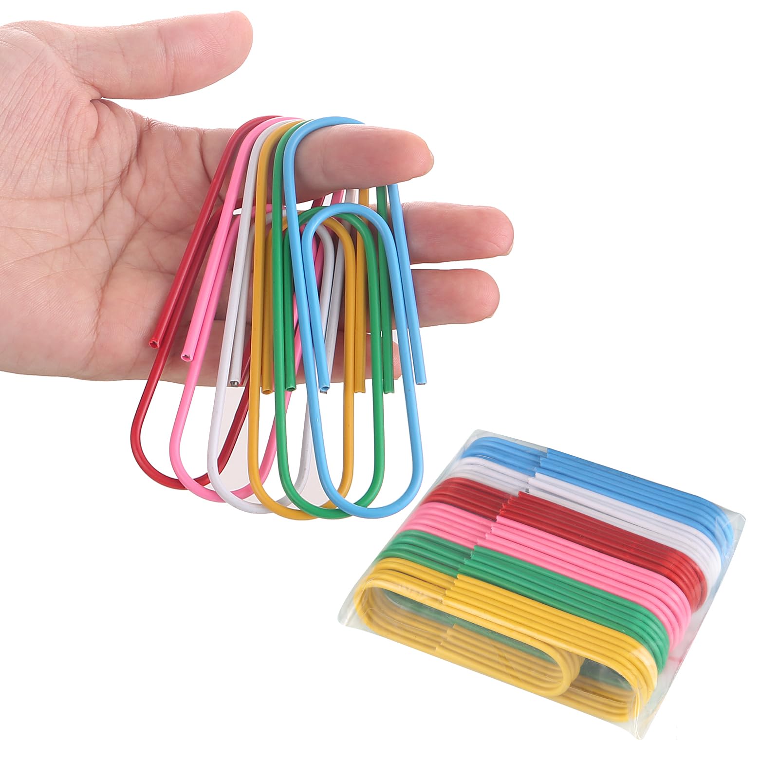 Jumbo Paper Clips,4 Inch Paper Clips Large,30-Pack Paperclips For Paperwork Ideal For Home,School And Office Use,Colored Binder