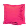Ntbay 100% Brushed Microfiber 26X26 Euro Pillow Shams Set Of 2, Super Soft And Cozy European Throw Pillow Covers, Wrinkle, Fade, Stain Resistant Square Pillow Cases, Magenta