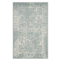 SAFAVIEH Adirondack Collection Area Rug - 6 Round, Slate & Ivory, Oriental Distressed Design, Non-Shedding & Easy Care, Ideal f