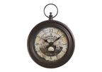 Monarch Specialties I 9090 Clocks, 18' Round, Wall Clock, Antique Brown, Traditional
