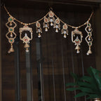 I Jewels Traditional Toran Artificial Flower Garlands Handmade Door Entrance Hanging Home Wall Decoration for Diwali (HD03)