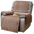 Eismodra Recliner Chair Covers,Recliner Covers That Stay in Place,Washable Recliner Slipcover for Large Recliner 3 Seater Sofa C