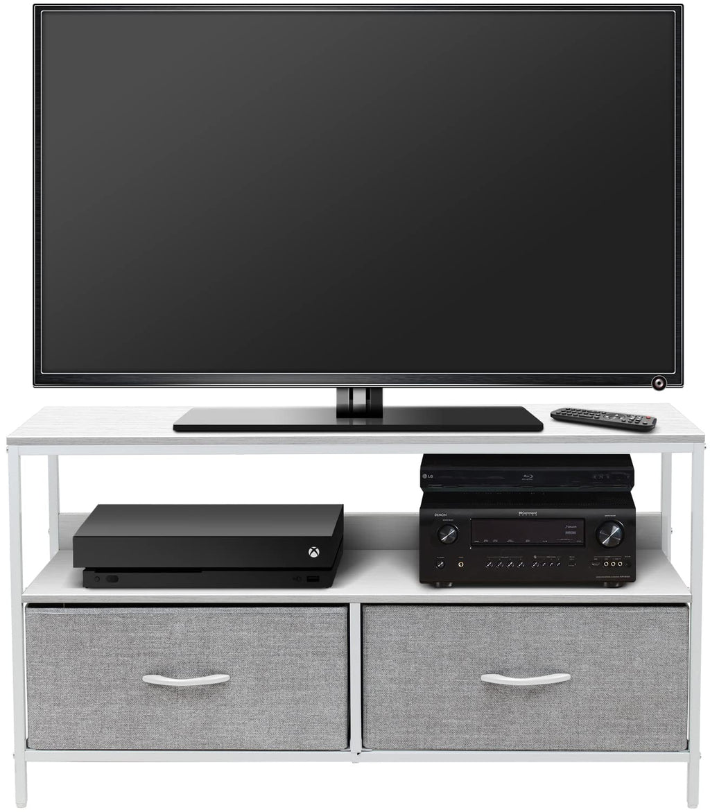 Sorbus Tv Stand Dresser With 2 Faux Wood Drawers - Television Riser Chest With Storage - Bedroom, Living Room, Closet, & Dorm Furniture