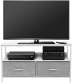 Sorbus Tv Stand Dresser With 2 Faux Wood Drawers - Television Riser Chest With Storage - Bedroom, Living Room, Closet, & Dorm Furniture
