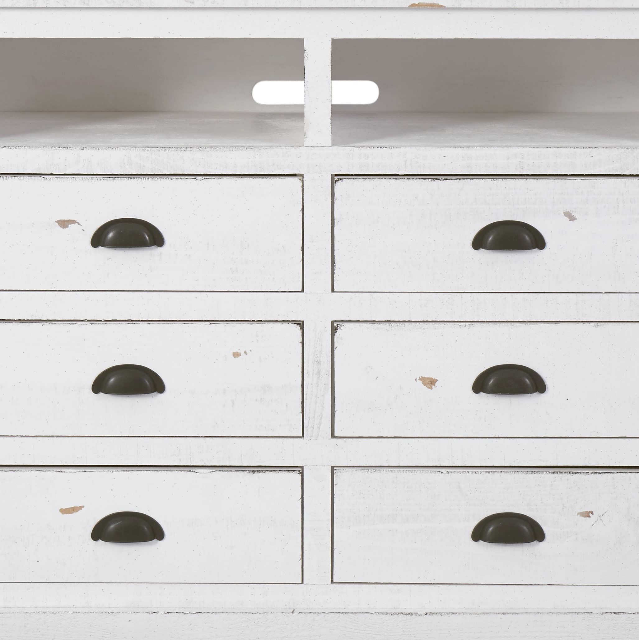 Progressive Furniture Willow Media Chest, Distressed White