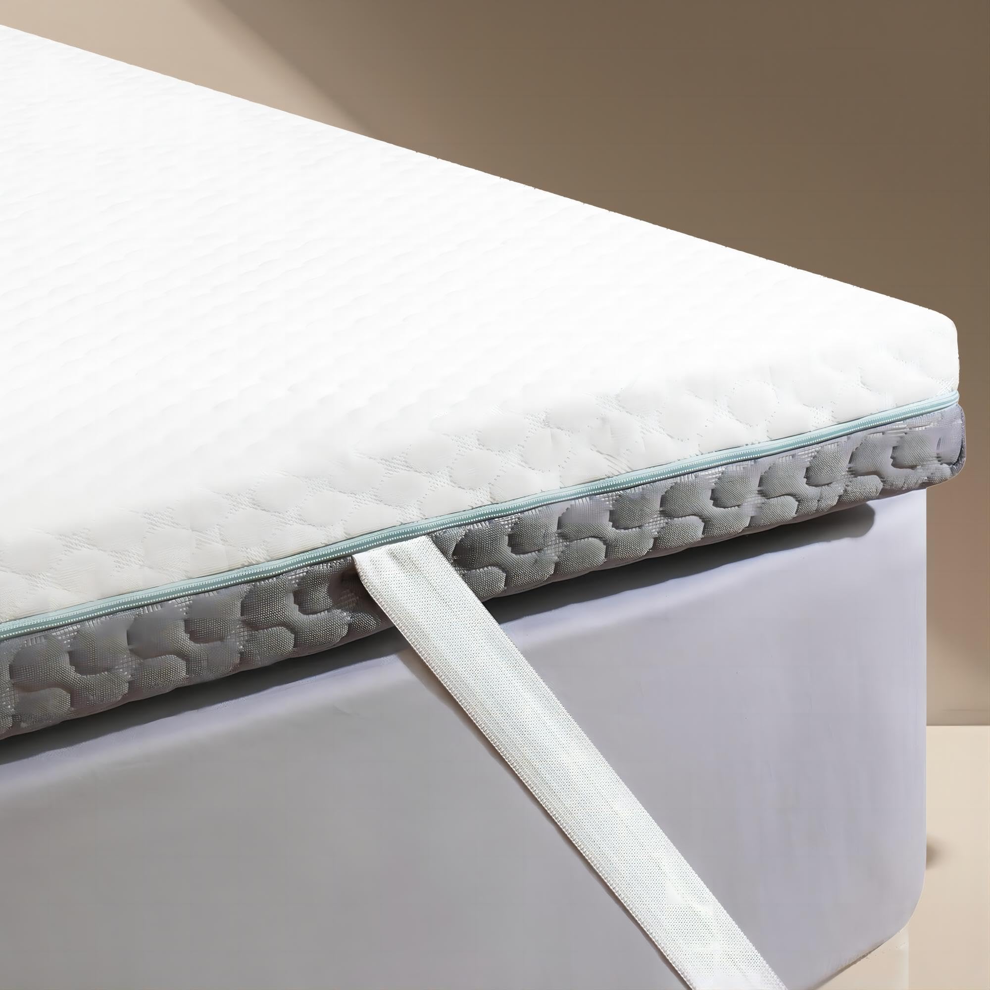 Releep 3 Inch Firm Mattress Topper Queen Size, Re:Flip Memory Foam Bed Topper With Soft & Firm Options For Pain Relief, Mattress