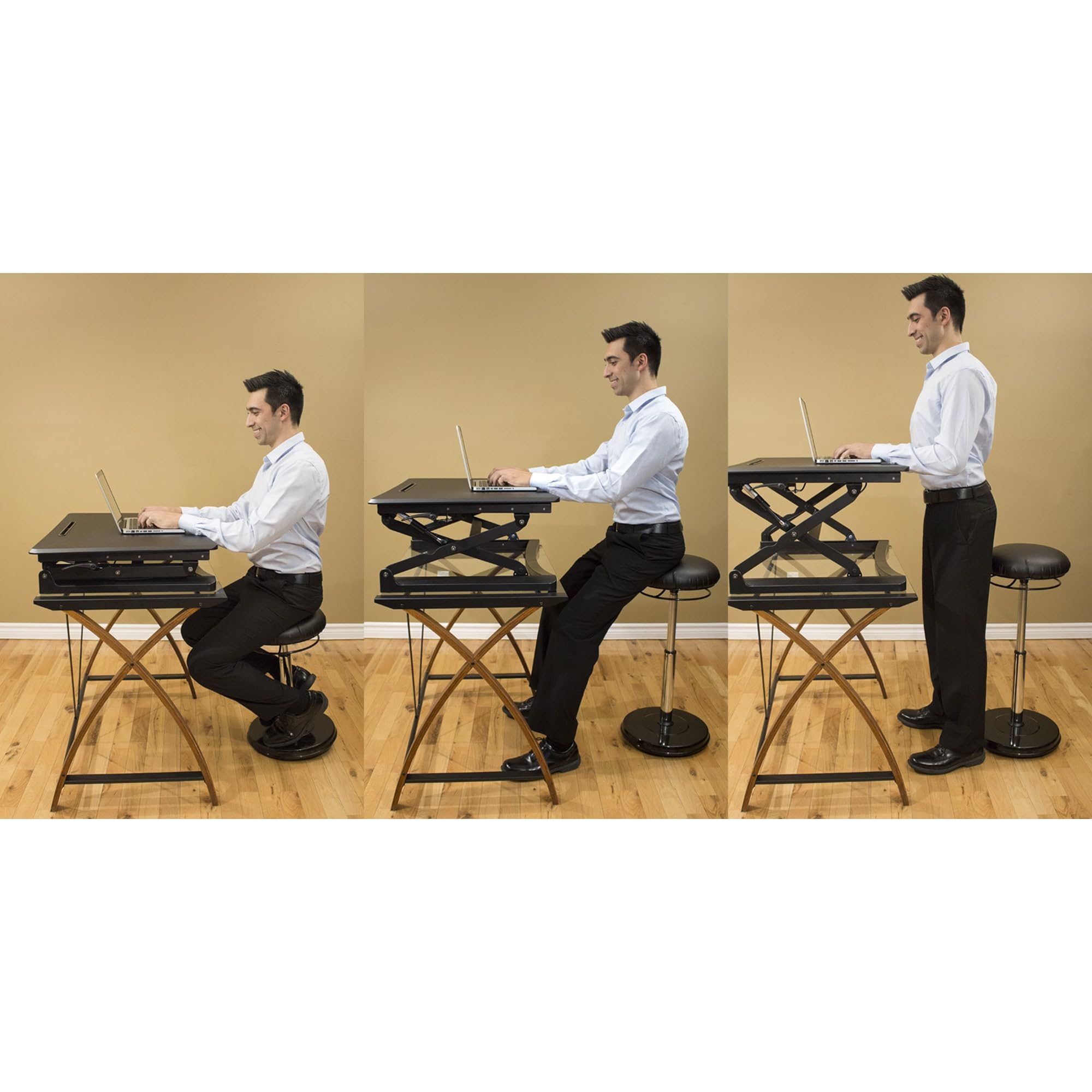 Kore Officeplus Sitstand 21.5-32 Blklthr