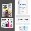 Tonice Wall Acrylic Sign Holder With Double-Sided Tape Horizontally And Vertically Use Design (2 Pack 8.5X11Inch)