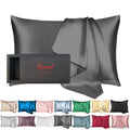 100% Mulberry Silk Pillowcase for Hair and Skin Made in USA, 22 Momme Silk Pillow Case King with Zipper, Hypoallergenic, Anti Ac