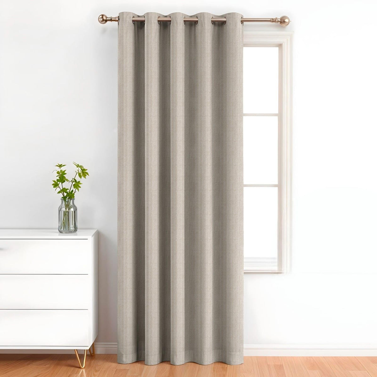 AAVIS DECOR Long Door Curtain 9 Feet 1 Peice | Room Darkening | Curtain for Living Room Bedroom, Hall with 8 Eyelet Rings (128 x