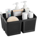 rejomiik Portable Shower Caddy Basket Plastic Cleaning Caddy Organizer Storage Tote with Handle for Bathroom, College, Dorm Room