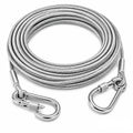 Heavy Duty Steel Clothes Drying Rope 10 Meter With Hooks | RustProof Clothesline For Balcony, Bathroom & Laundry | Durable Indo