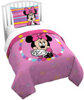 Jay Franco Duvet Cover Set - 2 Piece Comforter Cover And Sham Set, Super Soft Cozy Kids Bedding (Insert Not Included) Pink- Minn