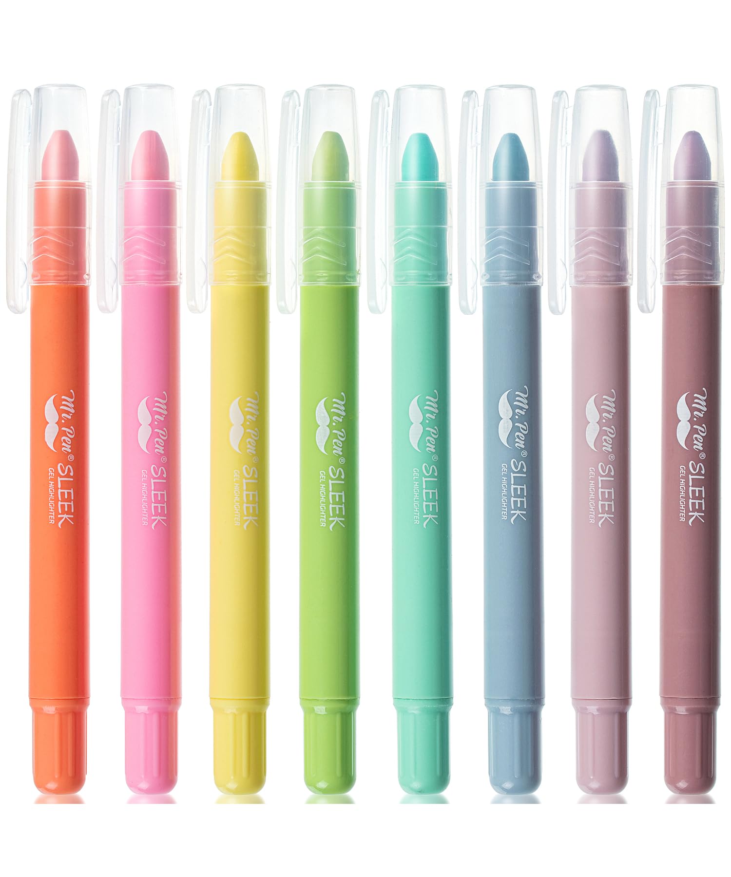 Mr. Pen- Gel Highlighters, 8 Pack Assorted Colors, No Bleed, Bible Markers