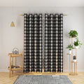 Natus Weaver Buffalo Check Curtains 84 Inch Length Kitchen Living Room Bedroom Black And White Gingham Plaid Window Curtain Pane