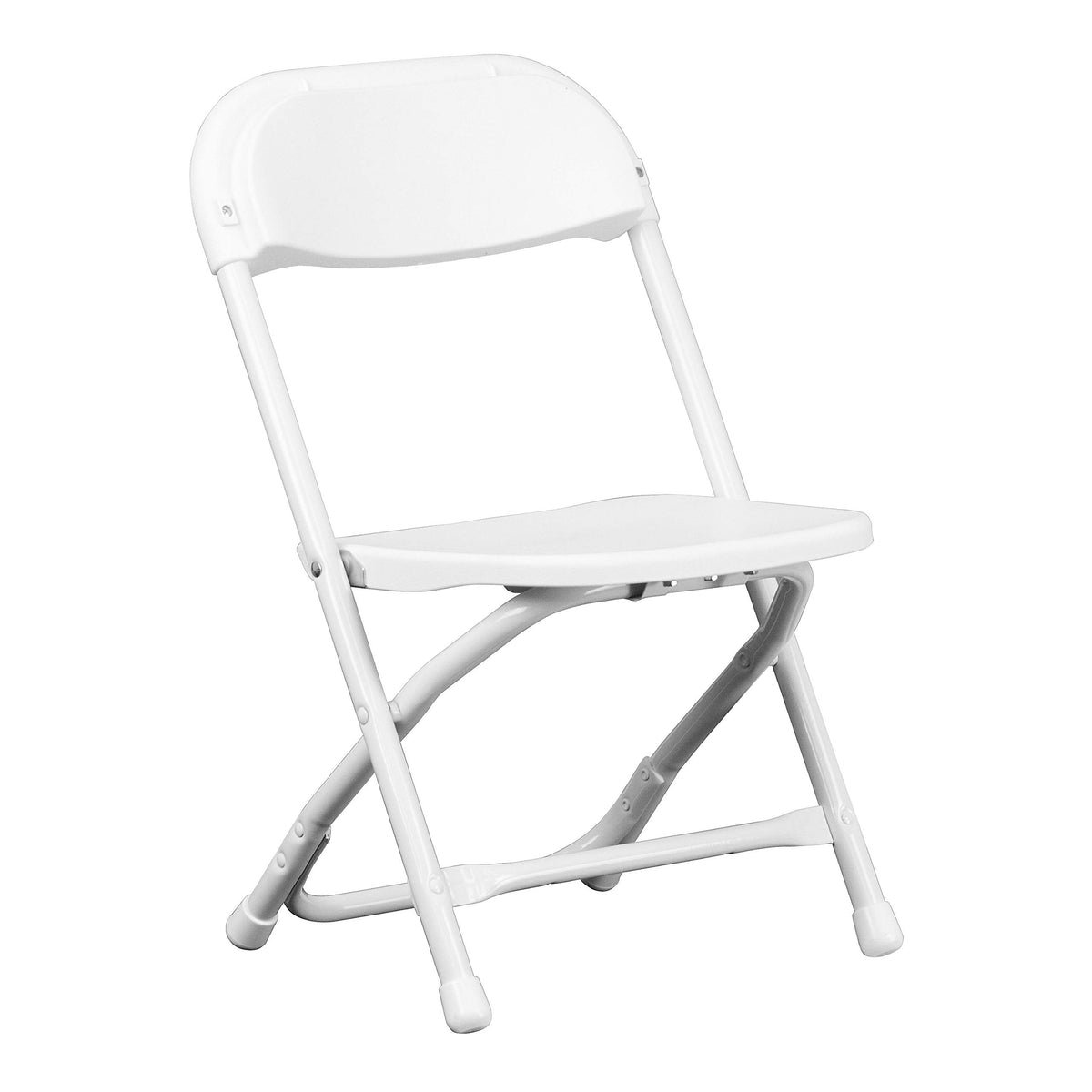 Flash Furniture Dwh Kids Plastic Folding Chair, White (Ykidwh)