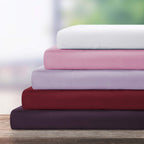 Bysure 6 Pieces Bed Sheets Set(King, Coral) - Super Soft 1800 Thread Count 100% Microfiber Sheets With Deep Pockets, Wrinkle & F