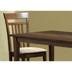 Monarch Specialties I 5 Piece Walnut Dining Set, Brown