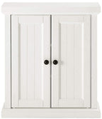 Crosley Furniture Seaside Wall Mounted Bathroom Storage Medicine Cabinet with Shelves, Distressed White