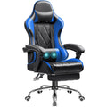 Shahoo Gaming Chair with Footrest and Massage Lumbar Support, Computer Game Chairs Ergonomic Office Seat Height Adjustable with 